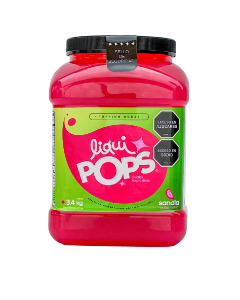 LiquiPops — perlas explosivas liquipops sabor a sandia x 3400 gr  1